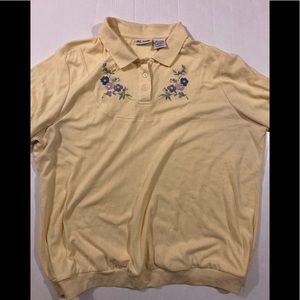 Vintage Yellow Blair floral top xl